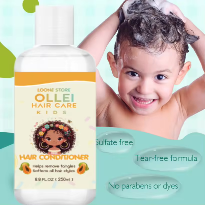 Ollei Hair Care Kids -Duo Shampoo & Conditioner (Papaya & Vitamin E)
