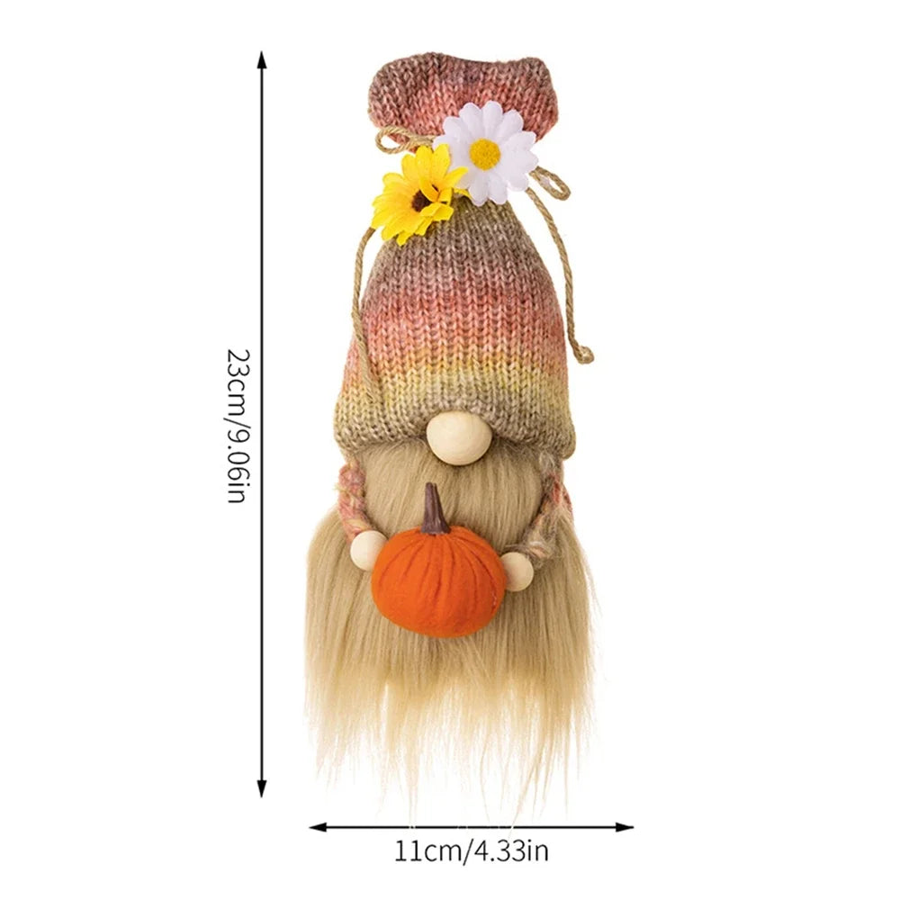 Gnomes Thanksgiving Decorations For Thanksgiving Day Gift Table Ornament Fall Dwarf Elf Dolls Scandinavian