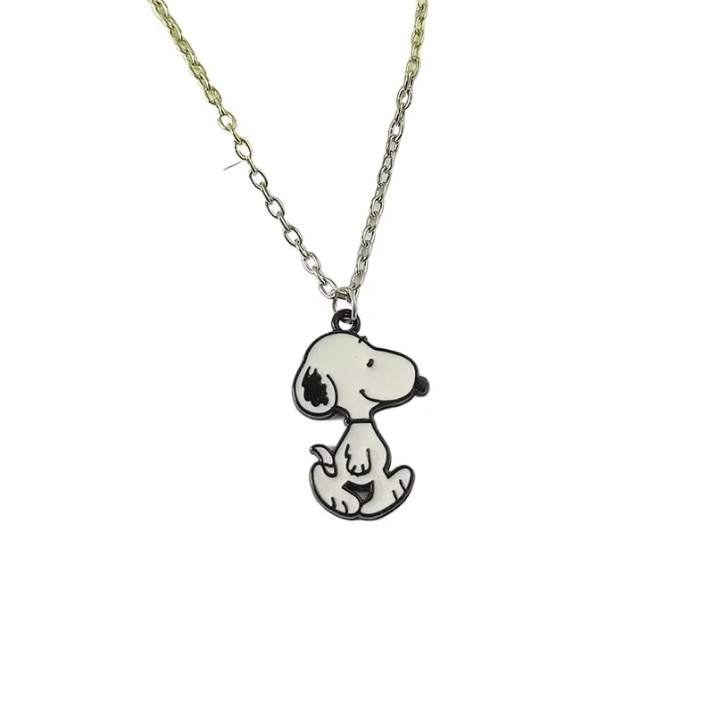 Snoopy Cartoon Creative Kawaii Necklace for Men and Women, Couple Best Friend, Parent-child Style Sweater Chain, Children's Gift