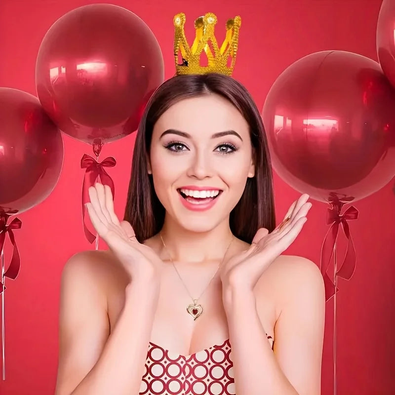 Rose gift box with Red Heart Necklace, Mother's Day Present, Christmas，Valentine's Date Souvenir, Anniversary Keepsake