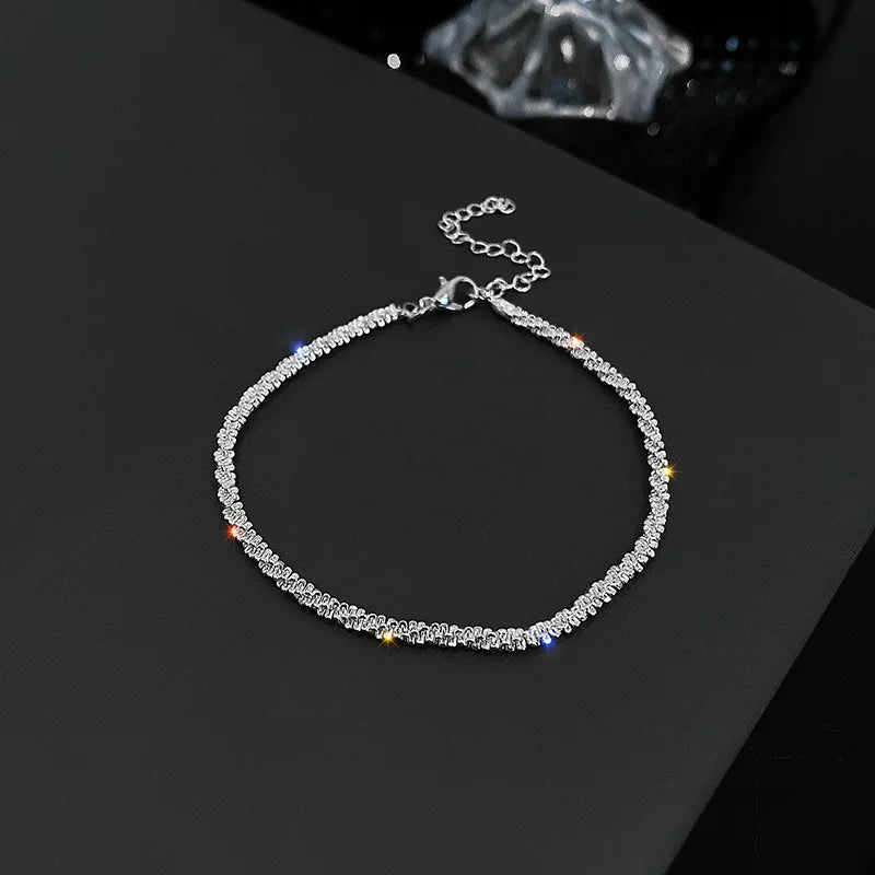 Luxury AAA Zircon Opal Clover Adjustable Bracelet For Women New Fashion Sparkling Gold Color Bracelet Wedding Jewelry Party Gift